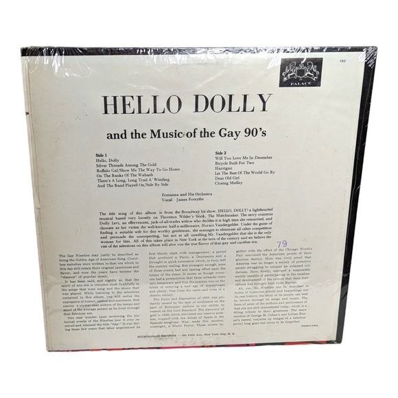 Fontanna & His Orchestra Hello Dolly & the Music of Gay Nineties Vinyl Record - Picture 4 of 4